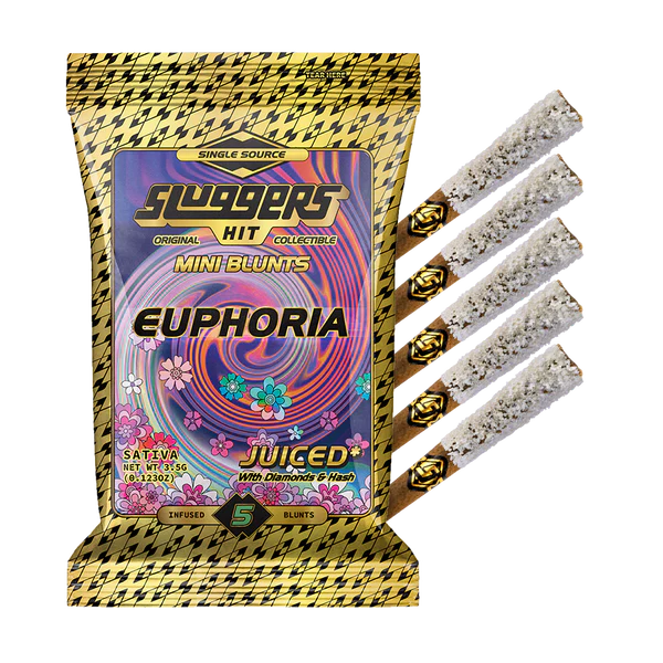 Sluggers Hit Euphoria Sativa Mini Blunt 5-Pack