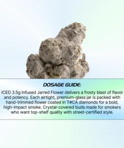 Sluggers Hit ICED Lemon Tree Sativa Jarred Infused Flower 3.5g