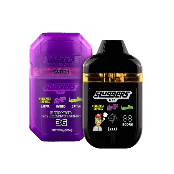 Sluggers Hit Pineapple Express x Runtz x Lemon Haze Super Switch Vape