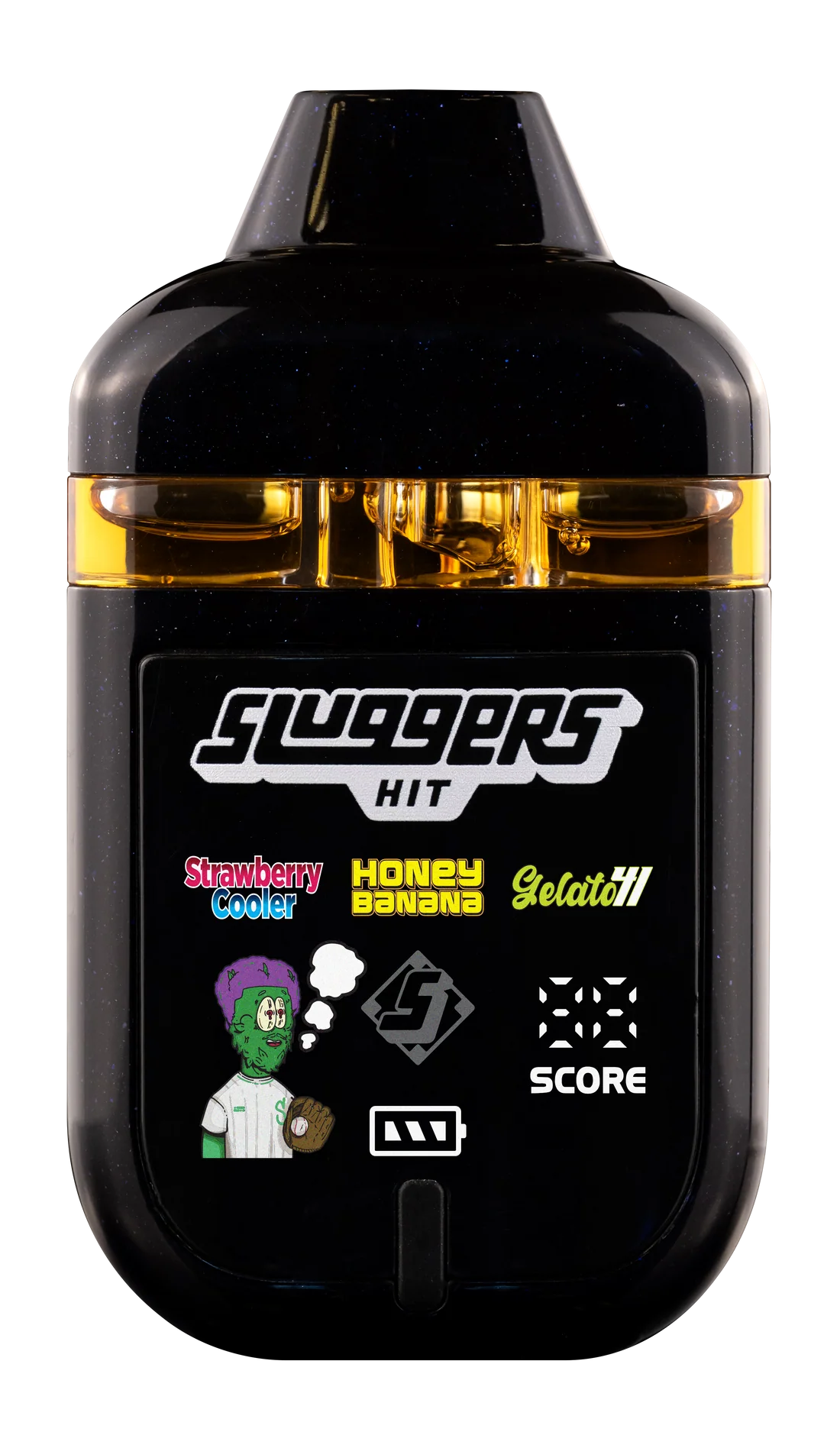 Sluggers Hit Strawberry Cooler x Honey Banana x Gelato 41 Super Switch Vape